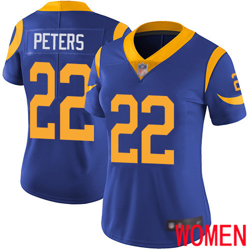 Los Angeles Rams Limited Royal Blue Women Marcus Peters Alternate Jersey NFL Football 22 Vapor Untouchable